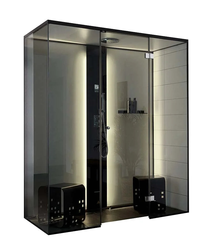 Tylo Vista 130 Left CO Steam Shower Corner Fit Enclosure